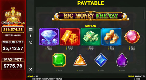 Big Money Frenzy™ Jackpot Royale™ Screenshot