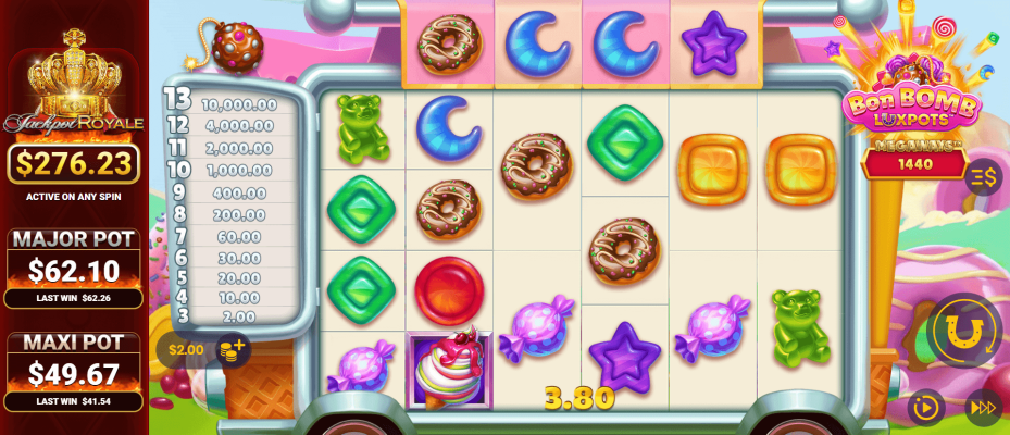 Bon Bomb™ Luxpots™ Megaways™ Jackpot Royale™ Screenshot