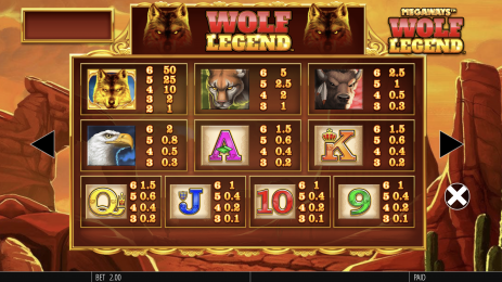 Wolf Legend™ Megaways™ Screenshot