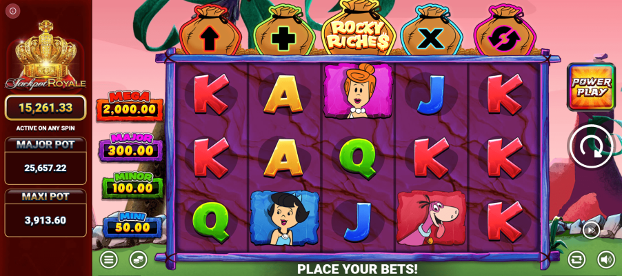 The Flintstones™ Rocky Riches Jackpot Royale™ Screenshot
