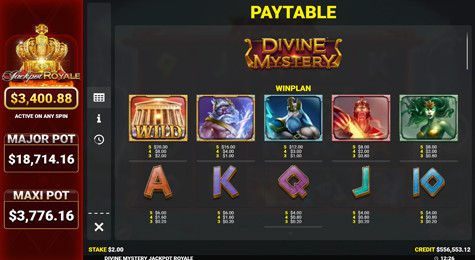 Divine Mystery™ Jackpot Royale™ Screenshot