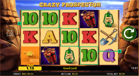 Crazy Prospector™ Jackpot Royale™ Screenshot