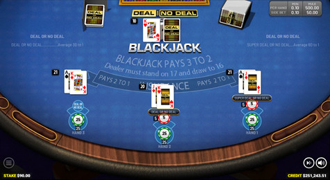 Deal Or No Deal™ Blackjack™ Screenshot