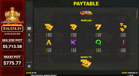 Top O' The Pots™ Jackpot Royale™ Screenshot
