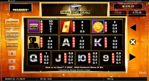 Deal Or No Deal™ Megaways™ Jackpot Royale™ Screenshot