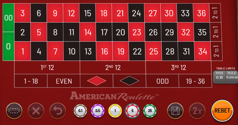 American Roulette Screenshot