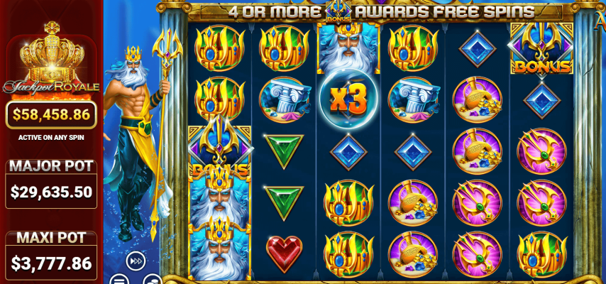 Masters of Atlantis™ Jackpot Royale™ Screenshot