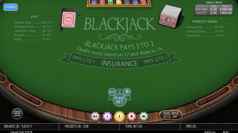 Blackjack Single hand Screenshot
